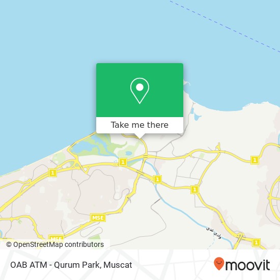 OAB ATM - Qurum Park map