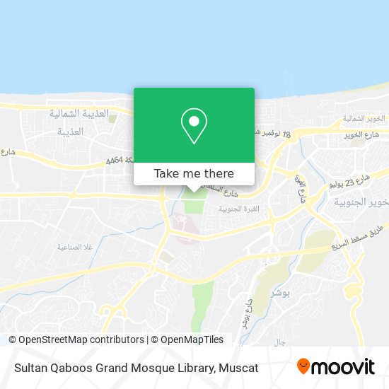 Sultan Qaboos Grand Mosque Library map