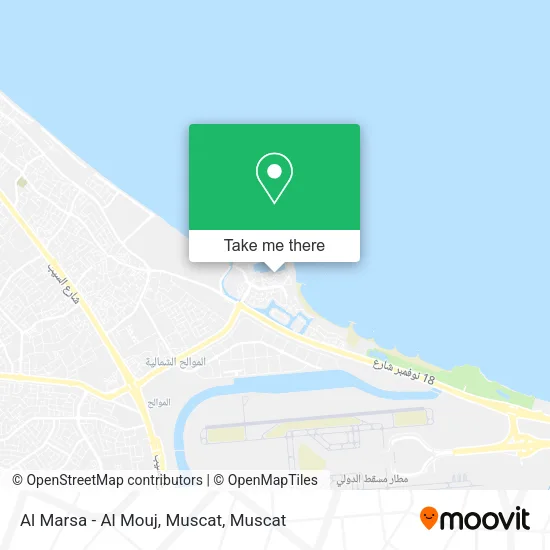 Al Marsa - Al Mouj, Muscat map
