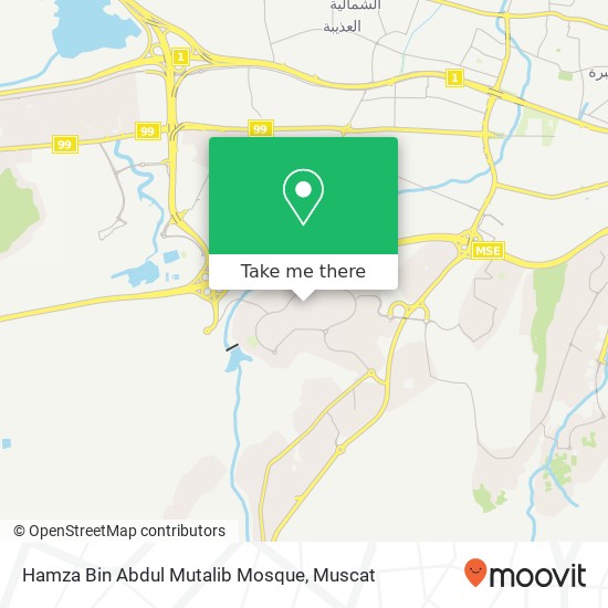 Hamza Bin Abdul Mutalib Mosque map