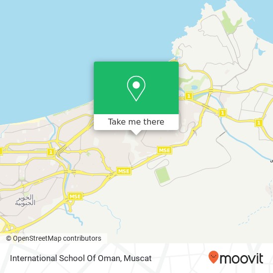 International School Of Oman map