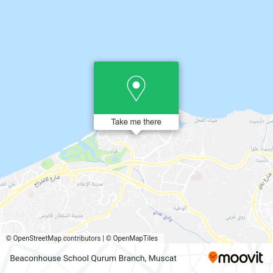 Beaconhouse School Qurum Branch map