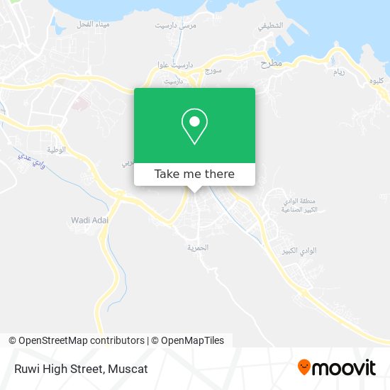 Ruwi High Street map