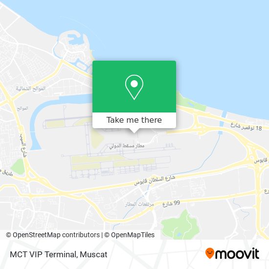 MCT VIP Terminal map