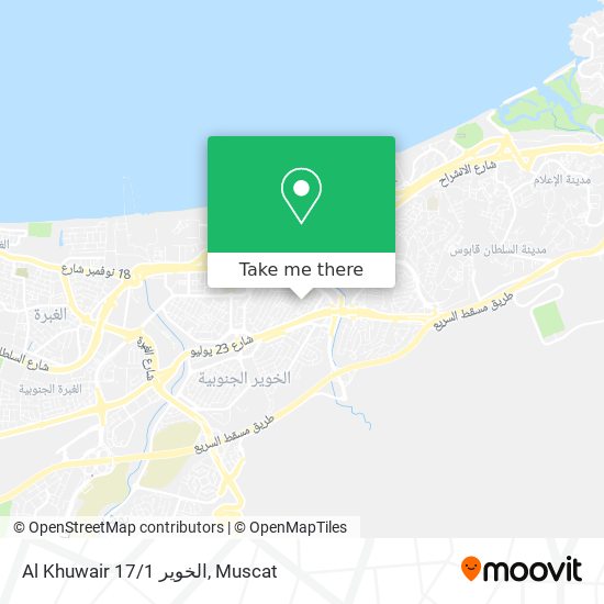 Al Khuwair 17/1 الخوير map