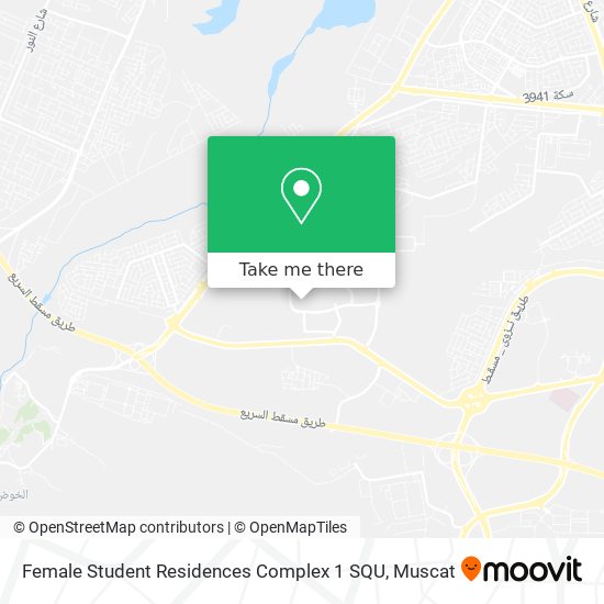 Female Student Residences Complex 1 SQU map