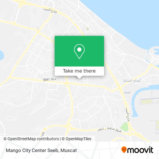 Mango City Center Seeb map