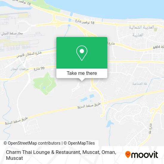 Charm Thai Lounge & Restaurant, Muscat, Oman map