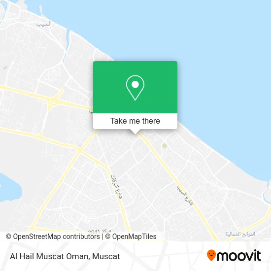 Al Hail Muscat Oman map