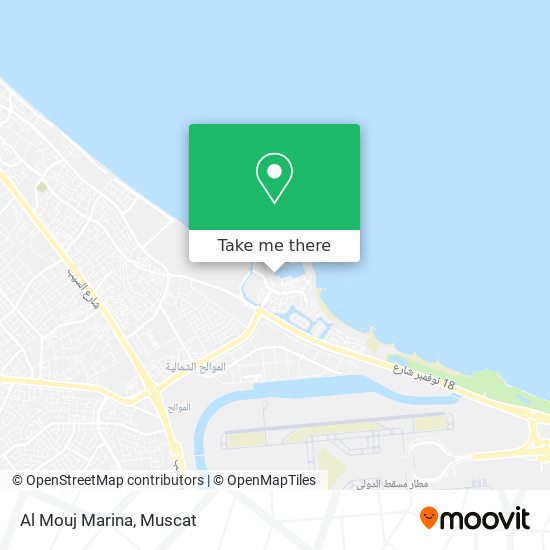 Al Mouj Marina map