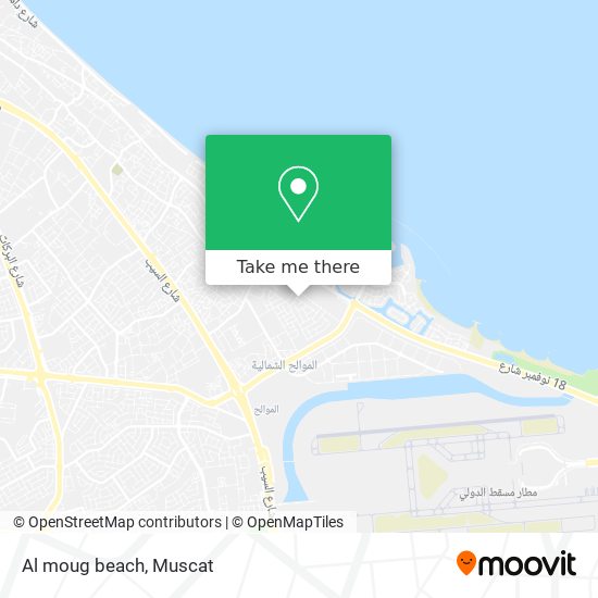 Al moug beach map
