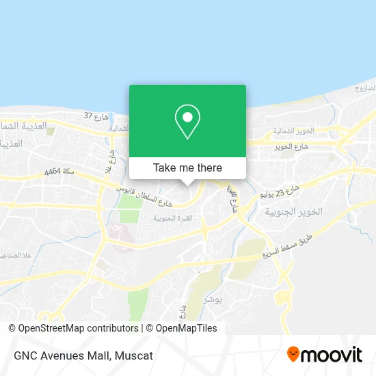 GNC Avenues Mall map
