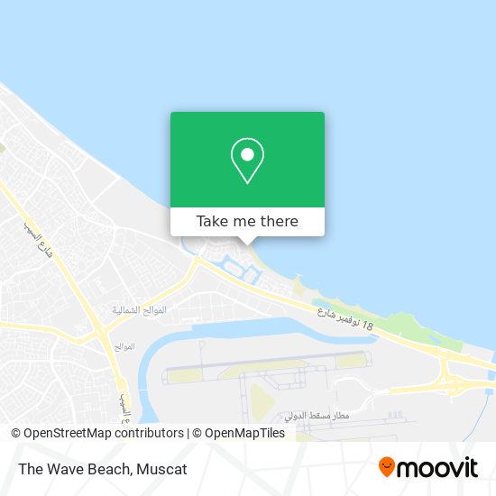The Wave Beach map