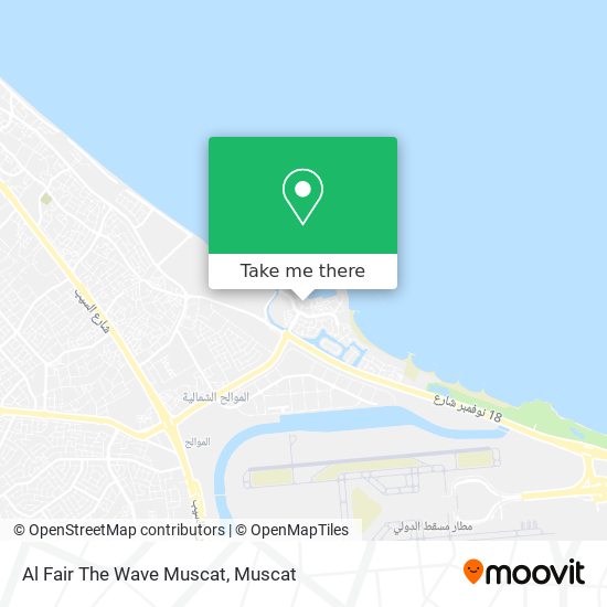 Al Fair The Wave Muscat map