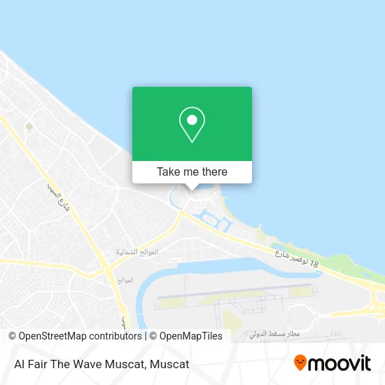 Al Fair The Wave Muscat map