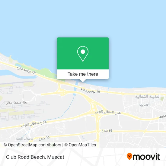 Club Road Beach map