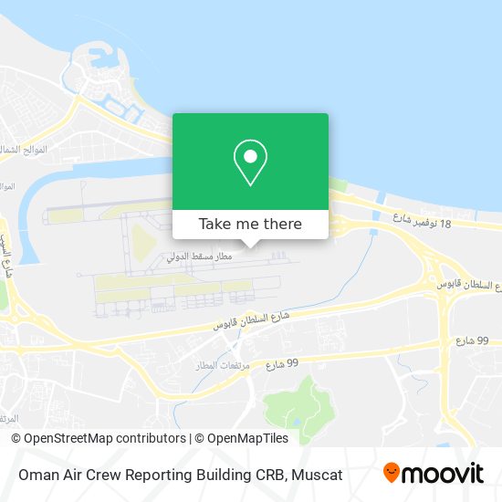 Oman Air Crew Reporting Building CRB map