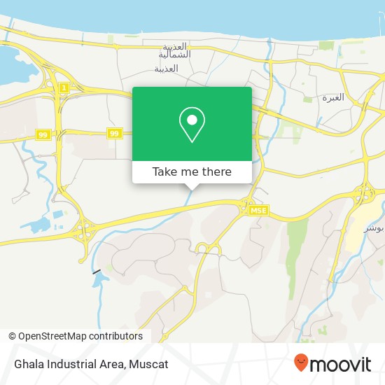 Ghala Industrial Area map