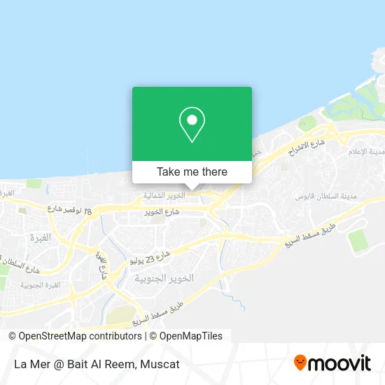 La Mer @ Bait Al Reem map