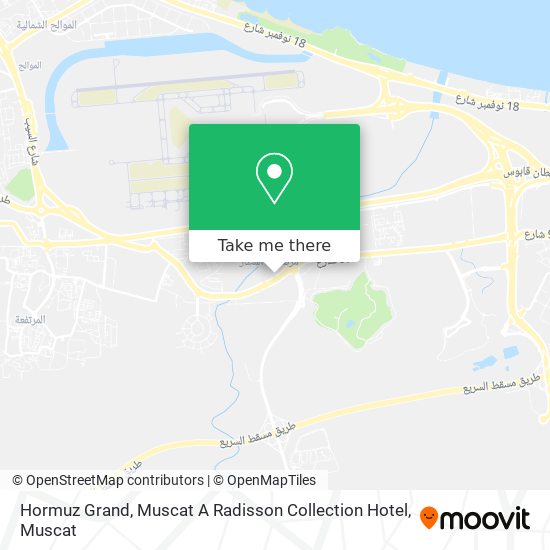 Hormuz Grand, Muscat A Radisson Collection Hotel map