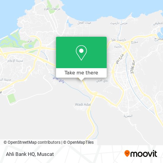 Ahli Bank HQ map