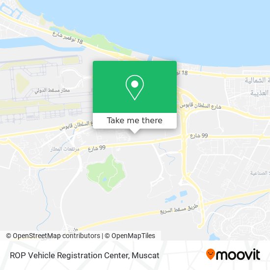 ROP Vehicle Registration Center map