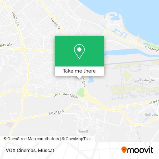 VOX Cinemas map