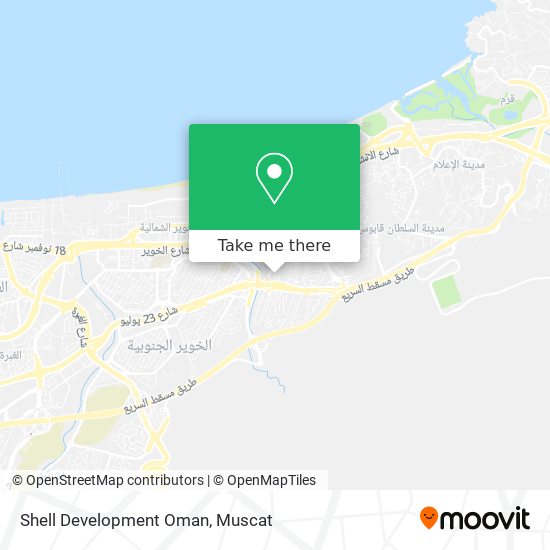 Shell Development Oman map