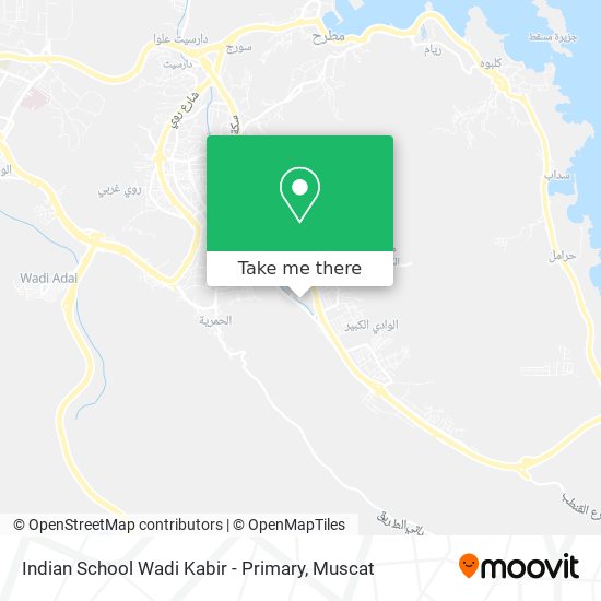 Indian School Wadi Kabir - Primary map
