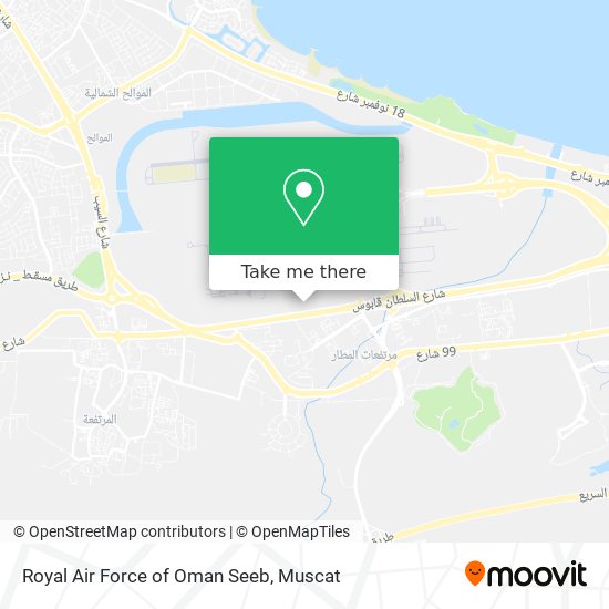 Royal Air Force of Oman Seeb map