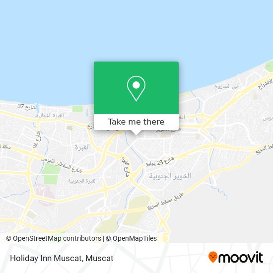 Holiday Inn Muscat map