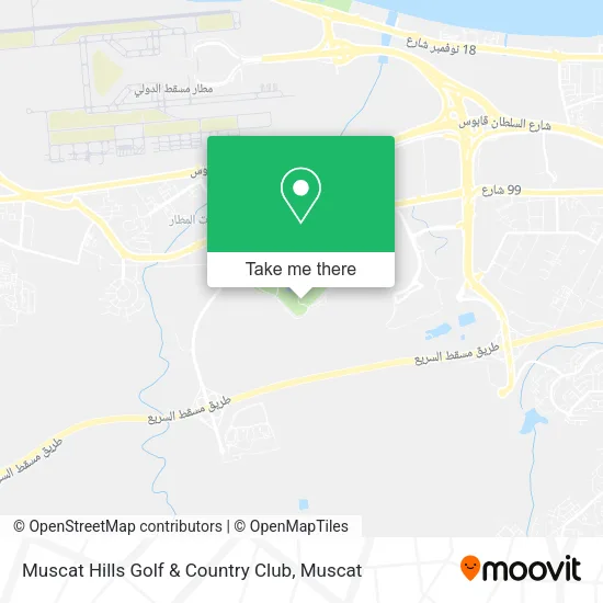 Muscat Hills Golf & Country Club map