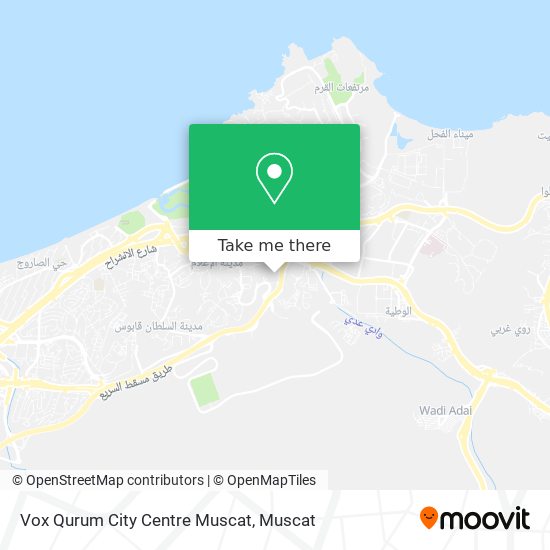 Vox Qurum City Centre Muscat map