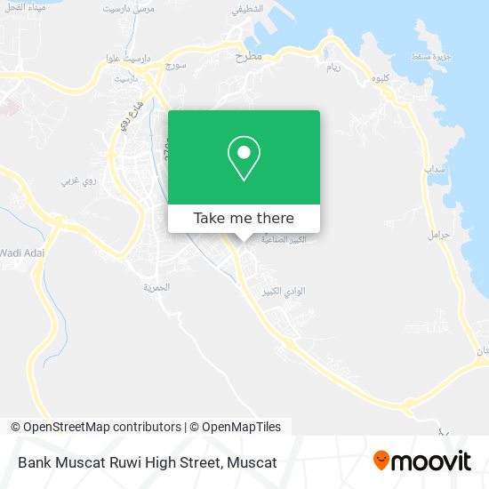 Bank Muscat Ruwi High Street map
