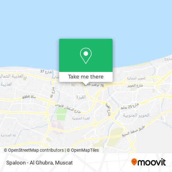 Spaloon - Al Ghubra map