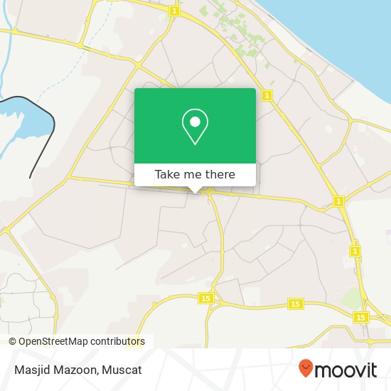 Masjid Mazoon map