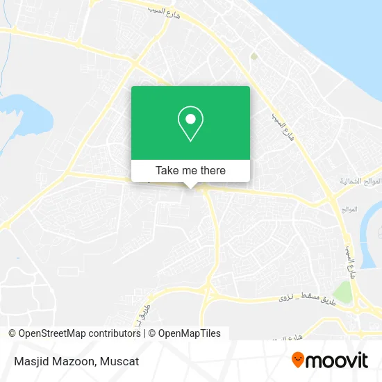 Mazoon Mosque map