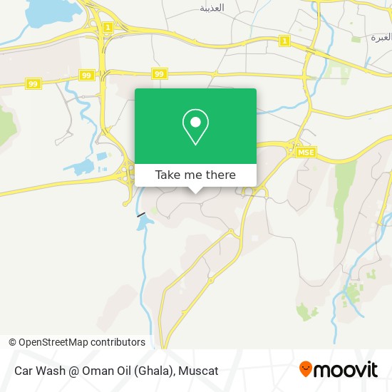 Car Wash @ Oman Oil (Ghala) map