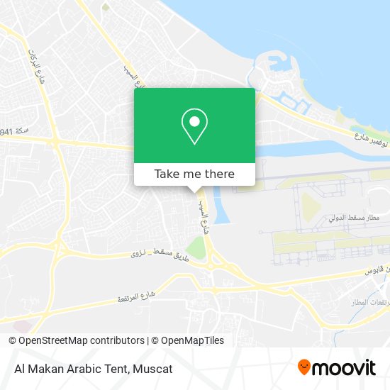 Al Makan Arabic Tent map