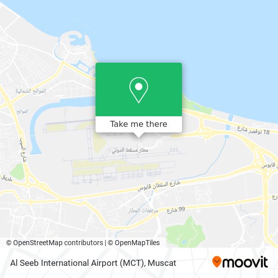 Al Seeb International Airport (MCT) map
