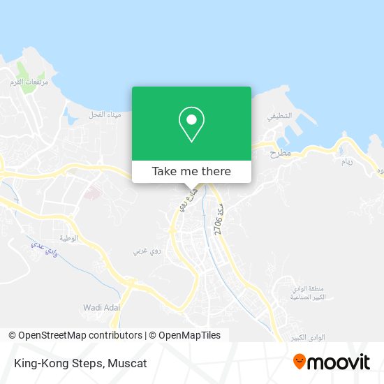 King-Kong Steps map