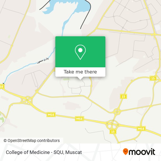 College of Medicine - SQU map