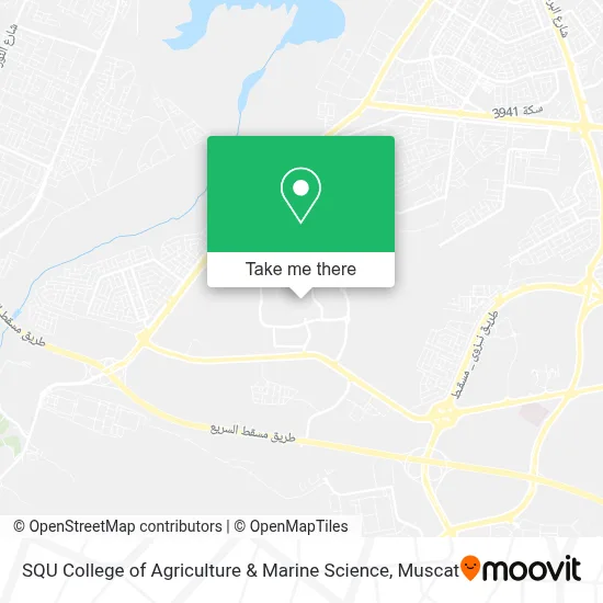 SQU College of Agriculture & Marine Science map