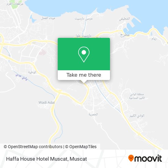 Haffa House Hotel Muscat map