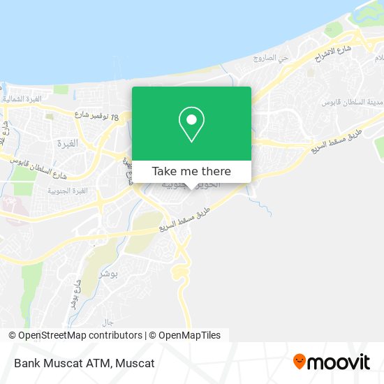 Bank Muscat ATM map