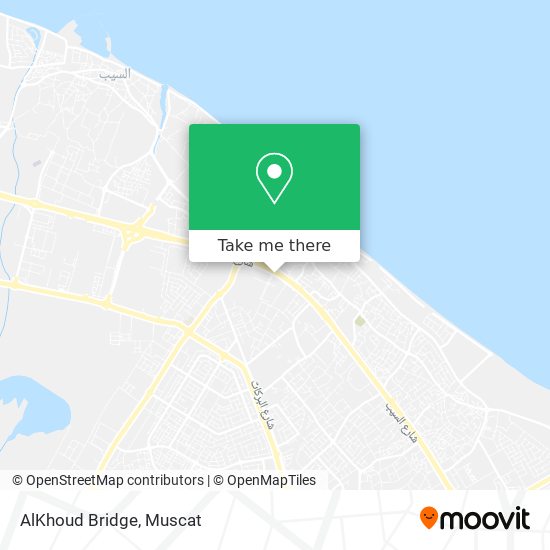 AlKhoud Bridge map
