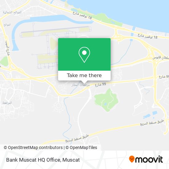 Bank Muscat HQ Office map