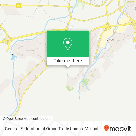 General Federation of Oman Trade Unions map