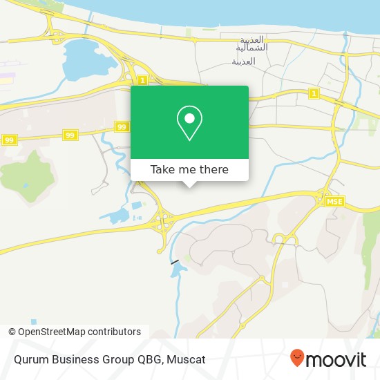 Qurum Business Group QBG map
