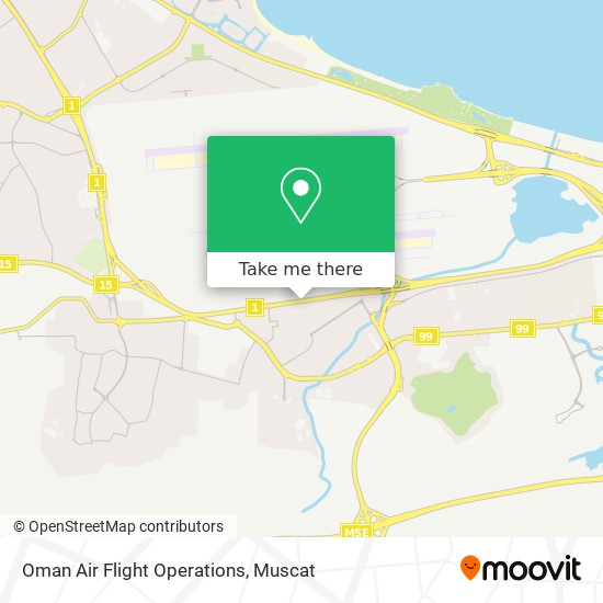 Oman Air Flight Operations map